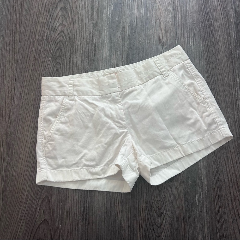 J. Crew Chino Shorts White size 6